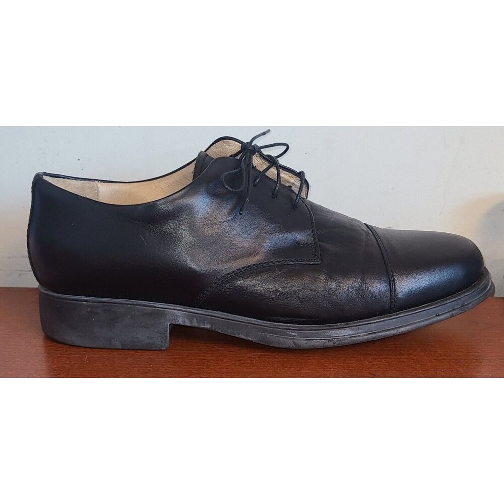 Joseph & Feiss Men's 13 Shoes International Black Leather Oxford Lace Up Dress